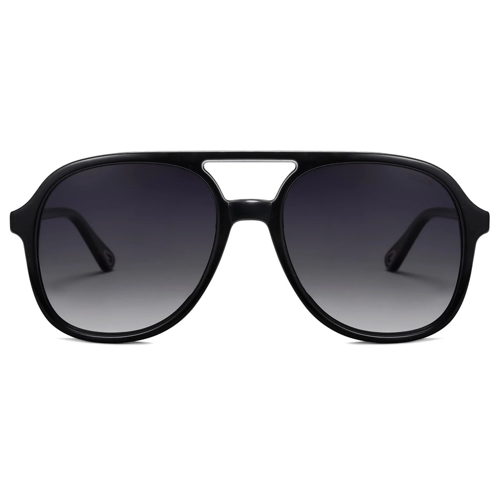 Sojos Black Aviator Sunglasses